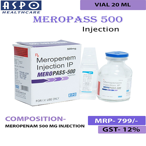 Meropass 500mg Injection